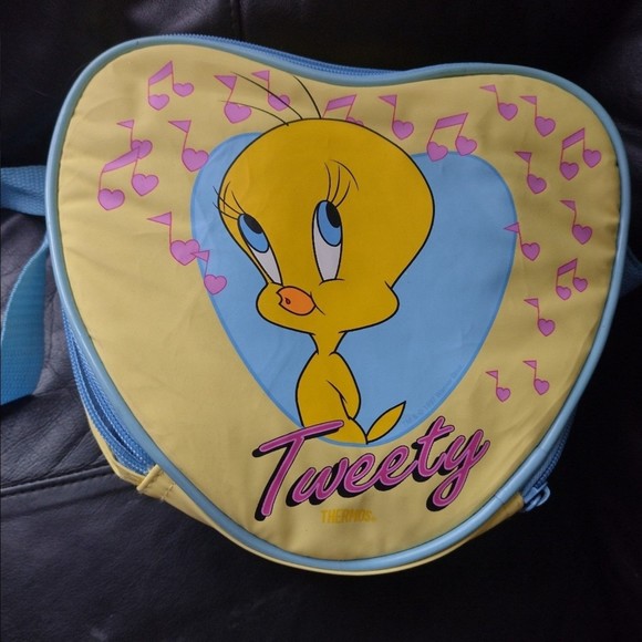 1997 Tweety Bird Thermos Lunch Bag Set Vintage NOS - Picture 9 of 9